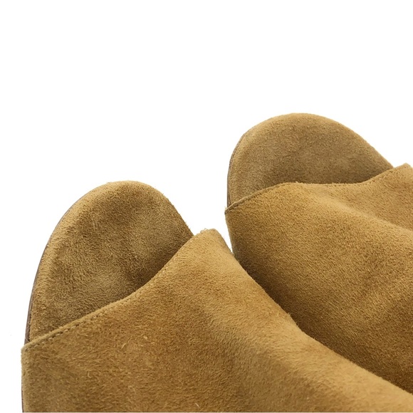 Diane Von Furstenburg Brown Suede Leather Sling Back Stiletto High Heels Size 7 - Picture 3 of 10